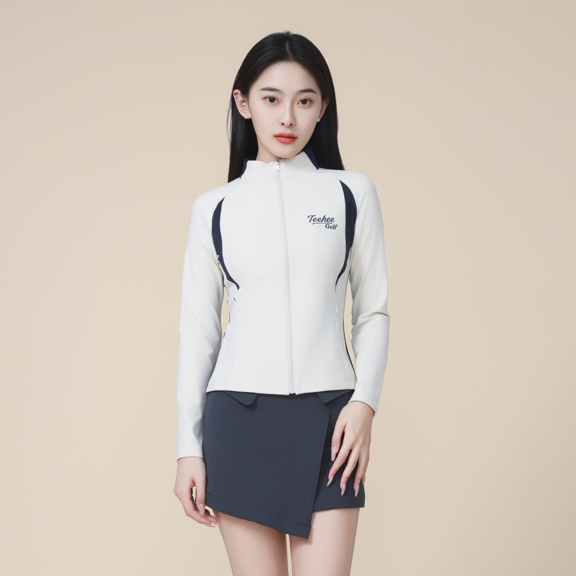 Full-Zip Slim Fit Long Sleeve